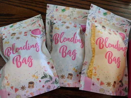 Pink zebra blending bags sale